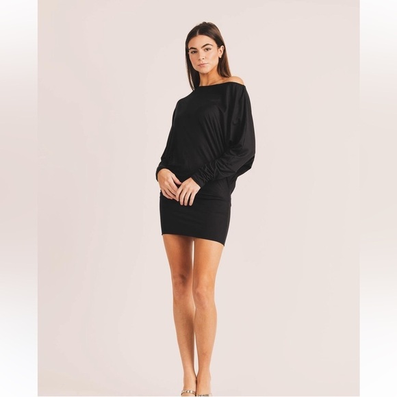 Yana K | Girls Night Out Casual Comfortable Sam Mini Dress Black | One Size - Picture 2 of 12